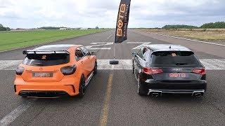 DRAG RACE! AUDI RS3 VS MERCEDES A45 AMG!