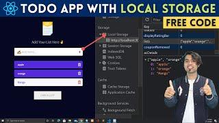  Building a Todo List App Project with Local Storage in React JS  & Hooks in 2021