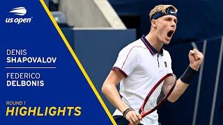 Denis Shapovalov vs Federico Delbonis Highlights | 2021 US Open Round 1