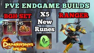 Drakensang Online - RANGER PVE ENDGAME BUILDS WITH BGH SET + 5 NEW CONCENTRATED SPRING RUNES 