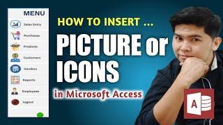 How to Insert Icons or Picture in Command Button of Ms Access | Edcelle John Gulfan