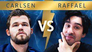 ENFRENTEI o MELHOR DO MUNDO - Magnus Carlsen Vs Raffael Chess