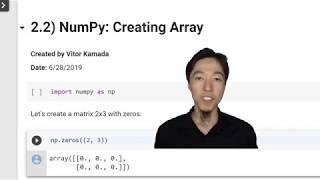 2.2) NumPy: Creating Array