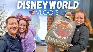 WALT DISNEY WORLD!  VLOG 3 • EPCOT & Garden Grill  Disney Springs, Gideons & Morimoto Asia ️