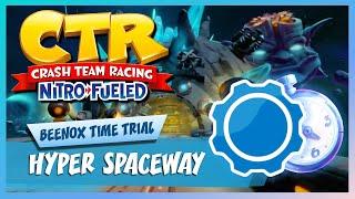 Hyper Spaceway - Developer Time Trial  (1:47:57 vs 1:48:64) | Crash Team Racing Nitro-Fueled