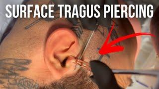 Vertical Tragus Piercing: How to Get Surface Tragus Piercing?