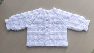 BASKET STITCH JACKET 0 TO 3 MONTHS