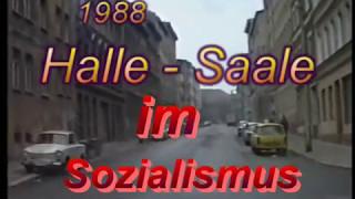 Halle im Sozialismus - trist , grau und marode  1988