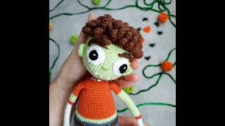 Zombie baby doll halloween gifts , cute crochet monster toy , Happy Halloween , zombie stuffed doll