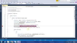 TCP/IP Client Server Application Using C#