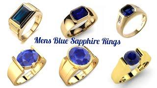 Blue Sapphire gold rings for women | Neela kal mothiram | lucky stone rings