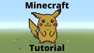 Minecraft Pixel Art Tutorial - Pikachu