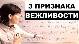 Как говорить по-английски ВЕЖЛИВО. 3 основных элемента вежливого разговора.