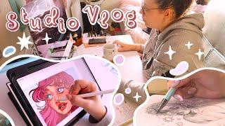 Studio Vlog #21  Launching my Patreon, studio + working sounds, shop prep & more!