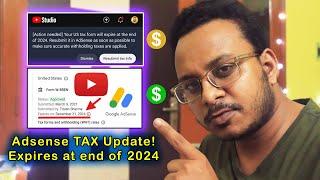 YouTube's US Tax Info is expiring in 2024! How To Update/Fix This 