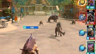 GORGOTREBAX RAID ROUND 5 JURASSIC WORLD ALIVE @SleeplessHunters JWA @JWA Mortem Rex King