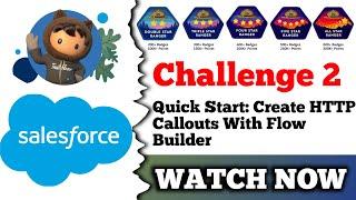 Quick Start: Create HTTP Callouts with Flow Builder | Salesforce Trailhead | Build the Flow