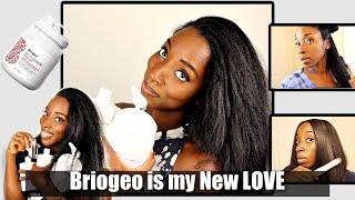 From Curly to Straight ft. BRIOGEO DON'T DESPAIR REPAIR FULL LINE REVIEW | SILK PRESS AT HOME!