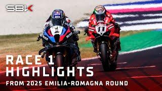 HIGHLIGHTS from an action-packed Race 1 at Misano  | 2025 #EmiliaRomagnaWorldSBK 