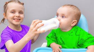 Funny Kids Stories with Dasha and Baby