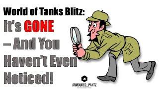 World of Tanks Blitz:  It's Disappeared and You Haven't Even Noticed!