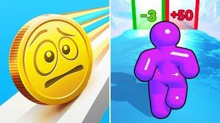 Coin Rush Vs Tall Man Run🟣Walkthrough Max Android:IOS Mobile Gameplay H1X