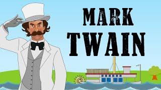 The life of Mark Twain - Animated biography in English