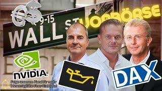 Nvidia: Eine Kursrakete! S&P500 und DOW korrigieren: Wohin will der DAX? WTI ÖL: War es das schon?