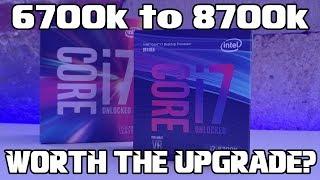 Intel 6700k vs 8700k: Gaming and Adobe Benchmarks