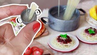 СПАГЕТТИ БОЛОНЬЕЗЕ для КУКОЛ DIY! Миниатюра #57 из полимерной глины :) Анна Оськина