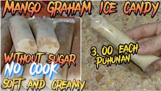 Mango graham ice candy without sugar| Maila #icecandy #pangnegosyo