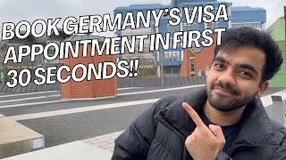 Booking Germany's appointment in Islamabad embassy in first 30 seconds -hack