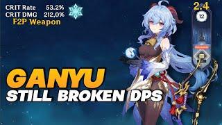 Ganyu Tetap DPS Broken, Modal Senjata F2P Udah Puas - Genshin Impact