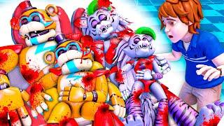 R.I.P Freddy Family vs Roxanne Wolf Family - Sad Story - Fnaf Security Breach Animation SFM