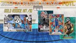 2023-24 Panini Mosaic Basketball FOTL Hobby Box | Rookie Gold /10 HIT!!