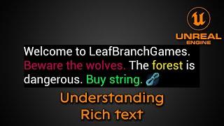 Understanding Rich text/image - Unreal Engine 5 Beginner tutorial