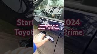 Starting the 2024 Toyota RAV4 Prime #shorts #startthecar #toyotarav4 #phev