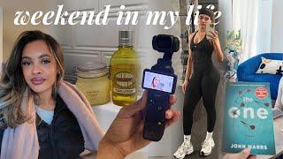 WEEKEND VLOG | testing the dji osmo pocket 3, book club, everything shower & more!