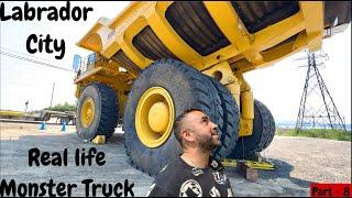 231 Ton Big Monster Truck | Entering copper Mine in Labrador City | Canada Life | 638