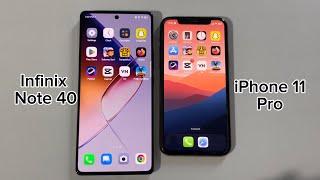 INFINIX NOTE 40 vs iPhone 11 Pro - SPEED TEST(4K)