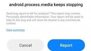 how to fix android process media keeps stopping redmi | xiaomi | poco | mi phone