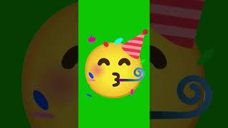  Partying Face Emoji Animated Green Screen || Vfx Noob