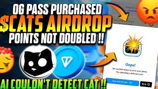 $CATS Airdrop Photo Upload Error | $CATS Airdrop AI Is Cooking Cat Not Detected Error Solution 