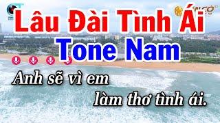 Lâu Đài Tình Ái Karaoke Tone Nam Tuấn Cò