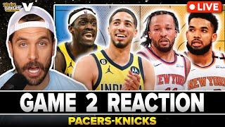 PACERS-KNICKS REACTION: Haliburton & Siakam STUN MSG in Game 2 win over Jalen Brunson, gets 2-0 lead