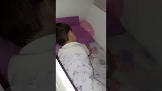 Tickle the baby's feet in bed    #laughing #baby #cutebaby