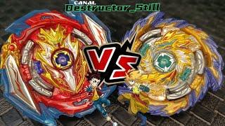 Infinite Achilles Dimension' 1B (Sword E Shield) VS Mirage Fafnir Nothing 2S - Beyblade Sparking