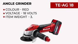 Einhill TE-AG 18 Li Kit, Cordless Angle Grinder