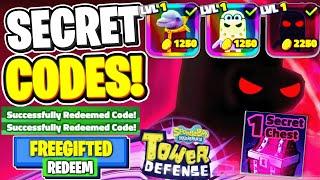 SpongeBob Tower Defense SECRET CODES!