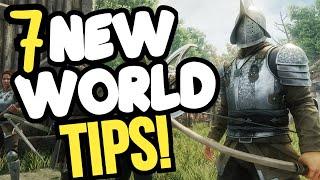 New World Beginners Guide  - 7 TIPS To Start Amazon's NEW MMO Right! 